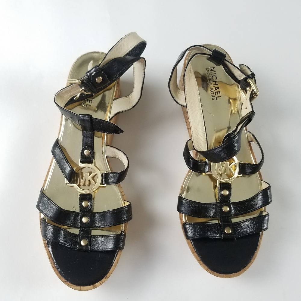 MK Michael Kors Size 10 Leather Women's Sandals
